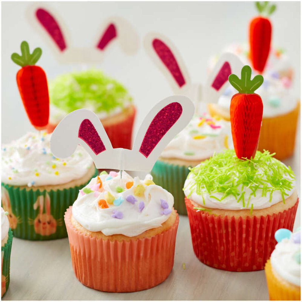 Wilton Bunny Ears Cupcake Toppers, Pack of 24 image 3