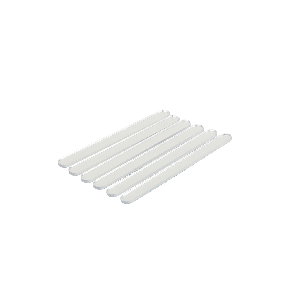 O'Creme Cakesicle Popsicle Silver Acrylic Sticks, 3" - Pack of 50 image 1