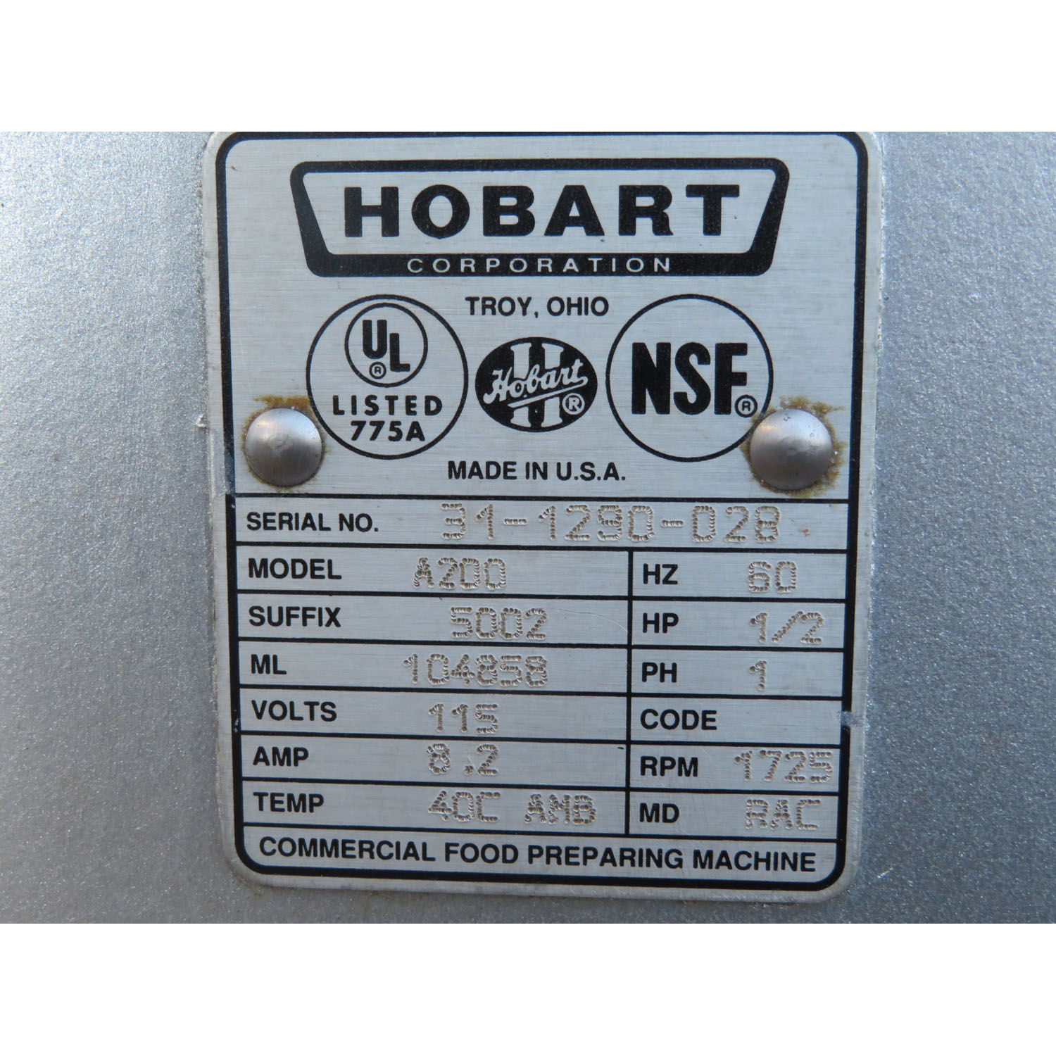 Hobart 20 Quart Mixer A200, Used Excellent Condition image 3