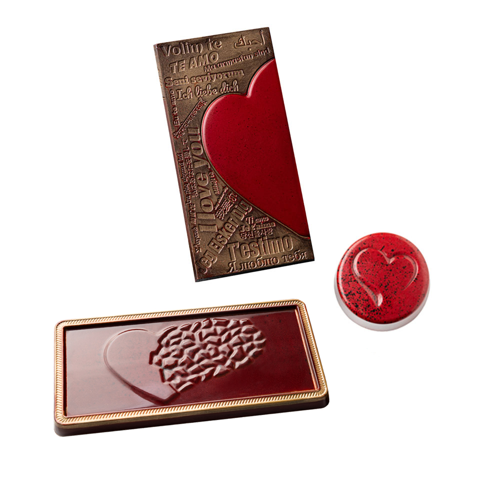 Greyas Love Chocolate Mold Kit 1 by Luis Amado, Set of 3 image 1