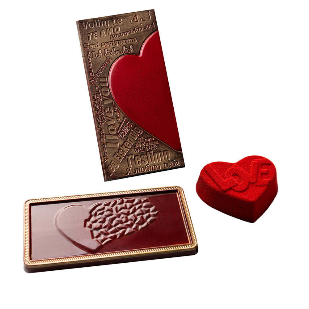 Greyas Love Chocolate Mold Kit 4 by Luis Amado, Set of 3 image 1