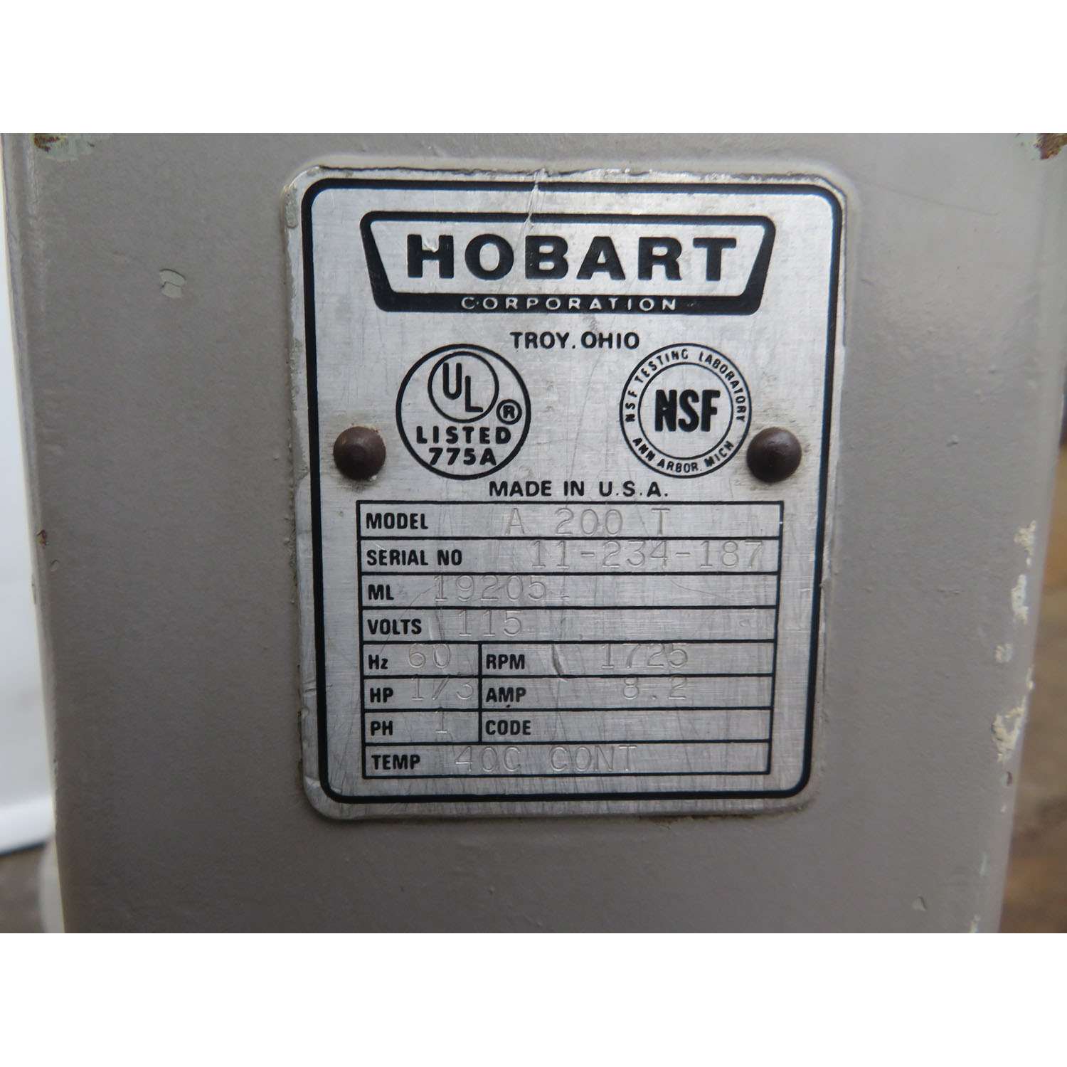 Hobart 20 Quart A200T Mixer, Used Excellent Condition image 3