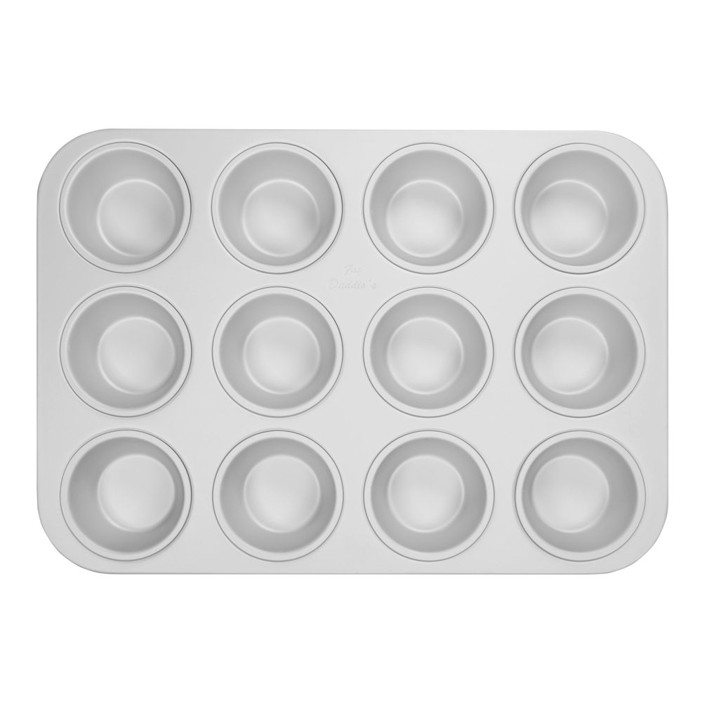 Standard Muffin-Cupcake Pan 12 Cavity 2 x 2-3/4 Inches by Fat