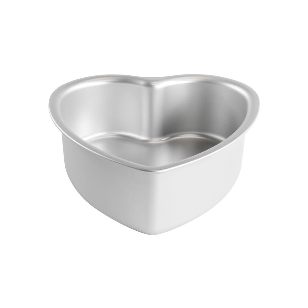 Fat Daddios Anodized Aluminum Heart Cake Pan, 8" x 3" Deep  image 1