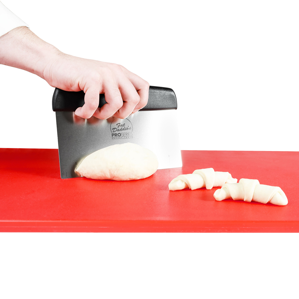 Fat Daddio's Stainless Steel Bench Scraper w/Plastic Handle Size: 5" x 7" Wide image 1