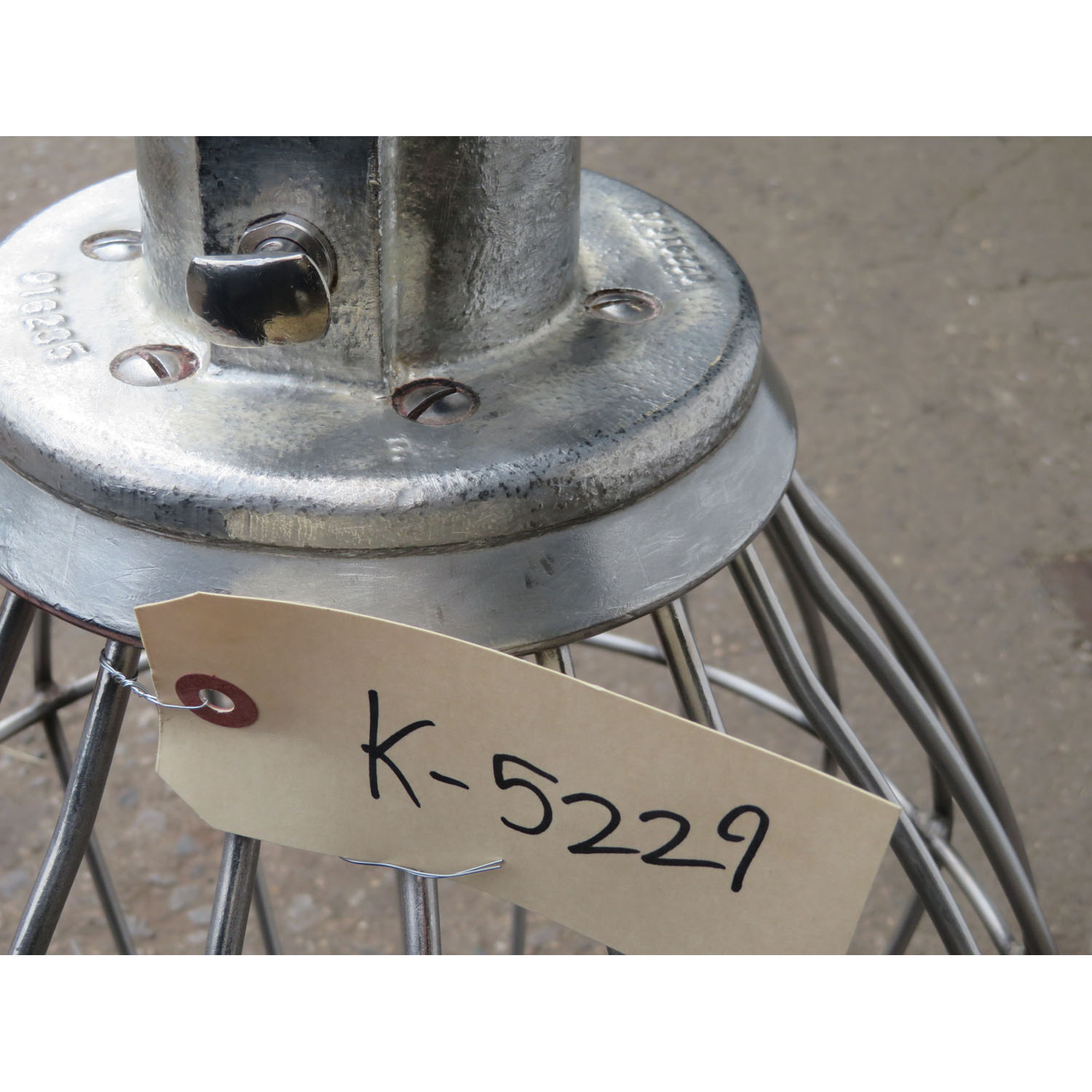 Hobart 00-295144 Heavy Duty Stainless Steel I-Whip For V1401 Mixers, Used Great Condition image 2