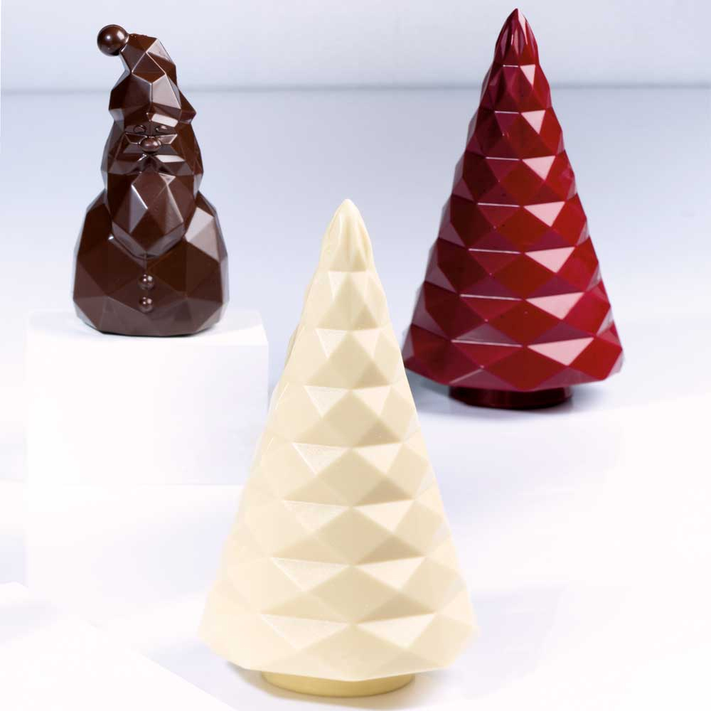 Martellato Clear Polycarbonate Chocolate Mold, Diamond Tree image 1