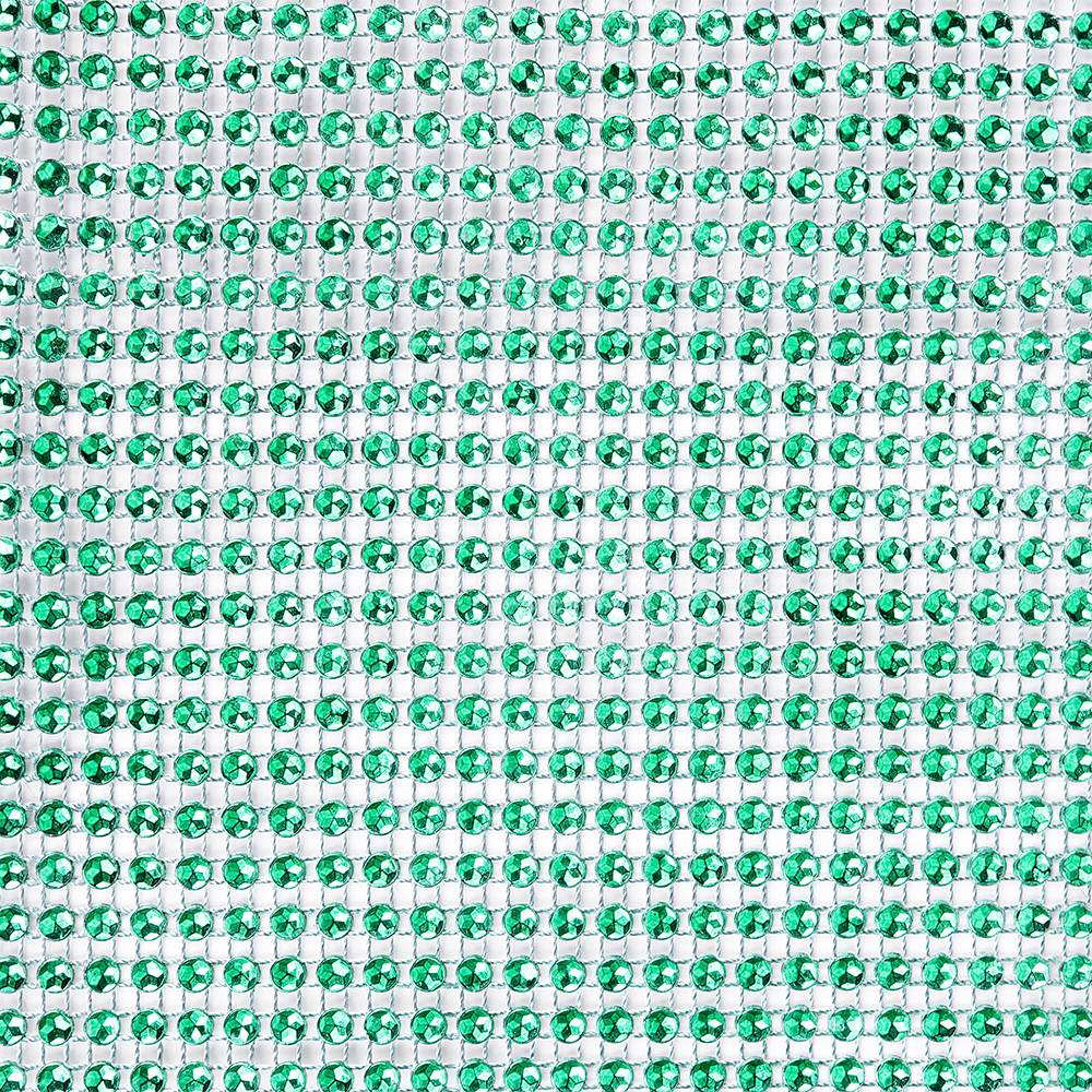 O'Creme Green Rhinestone Wrap, 4-1/2" x 10 Yards image 1