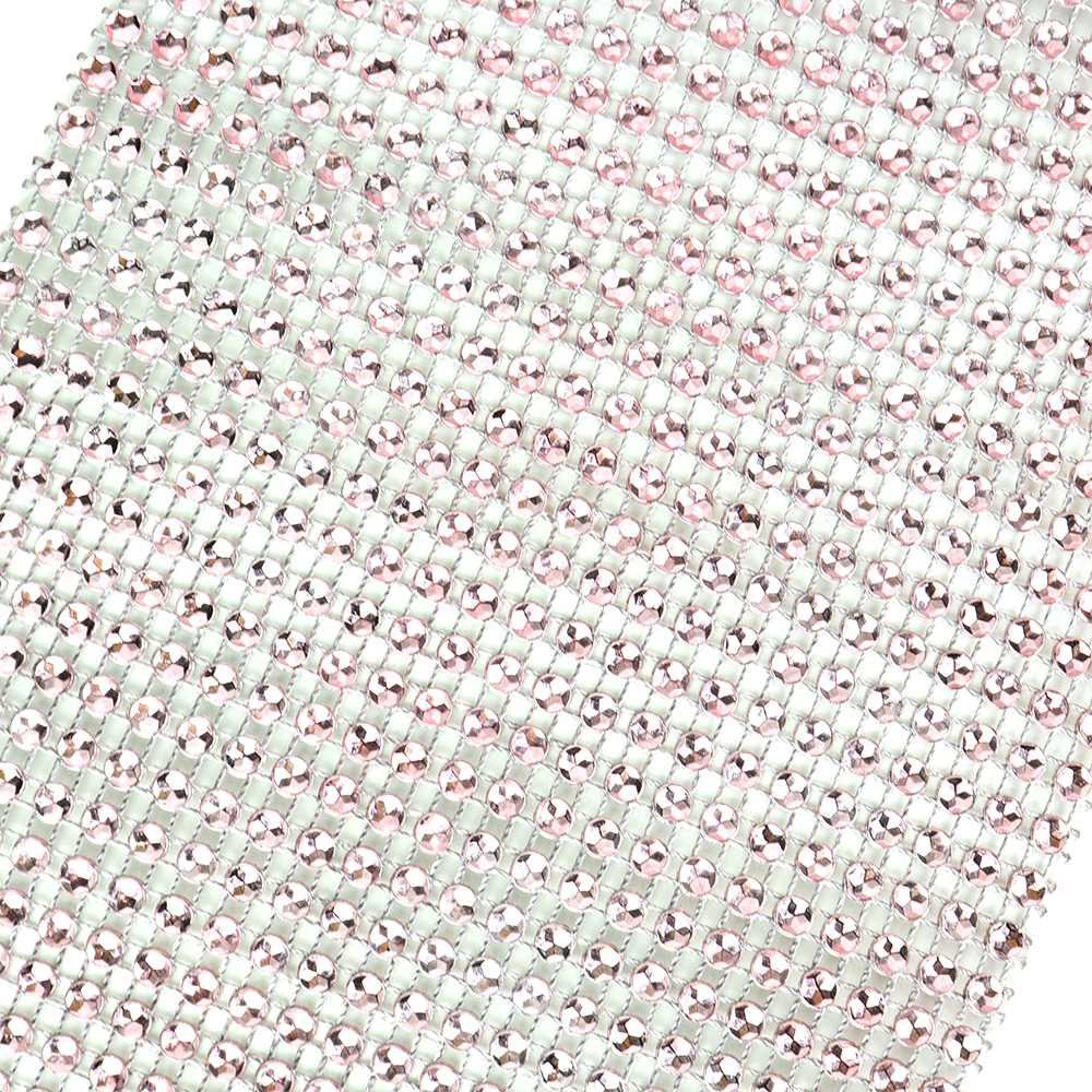 O'Creme Light Pink Rhinestone Wrap, 4-1/2" x 10 Yards image 1