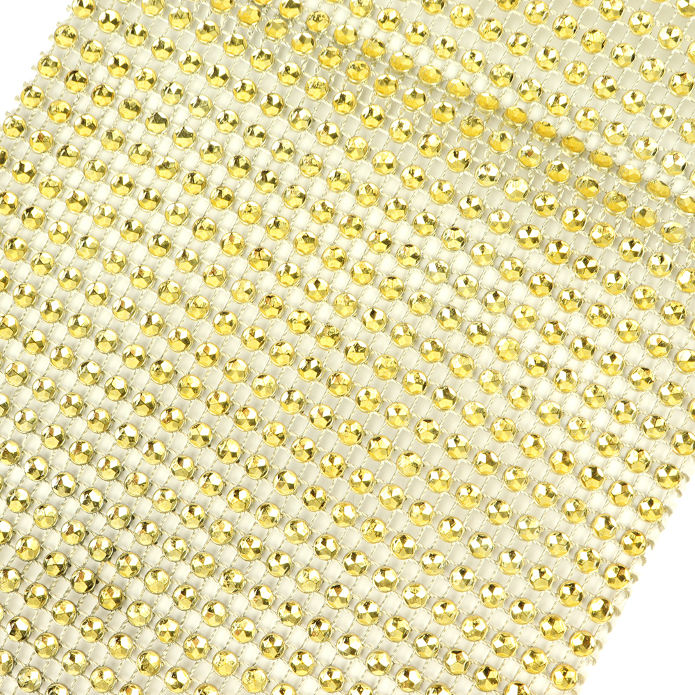 O'Creme Gold Rhinestone Wrap, 4-1/2" x 10 Yards image 1