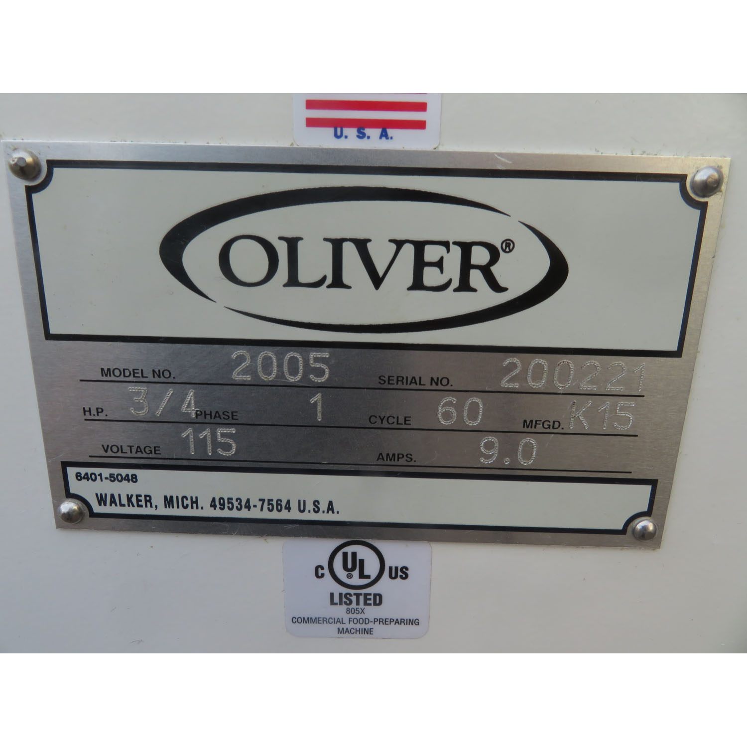 Oliver 2005 Variable Bread Slicer, Used Great Condition image 5