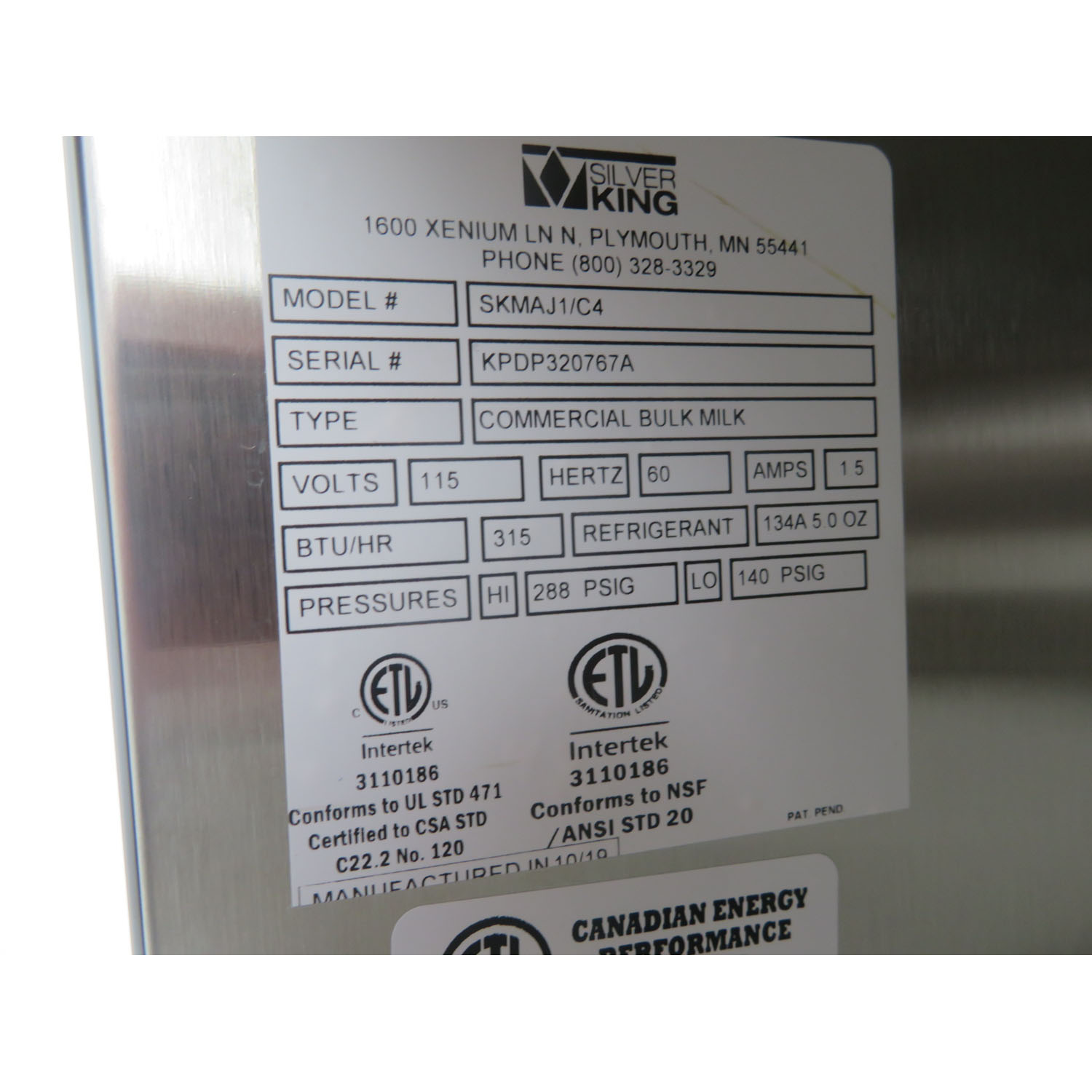 Silver King SKMAJ1-C4 Milk Dispenser, Used Excellent Condition image 3