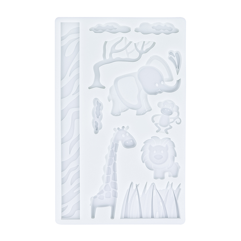 O'Creme Silicone Safari Animals Fondant Mold image 1