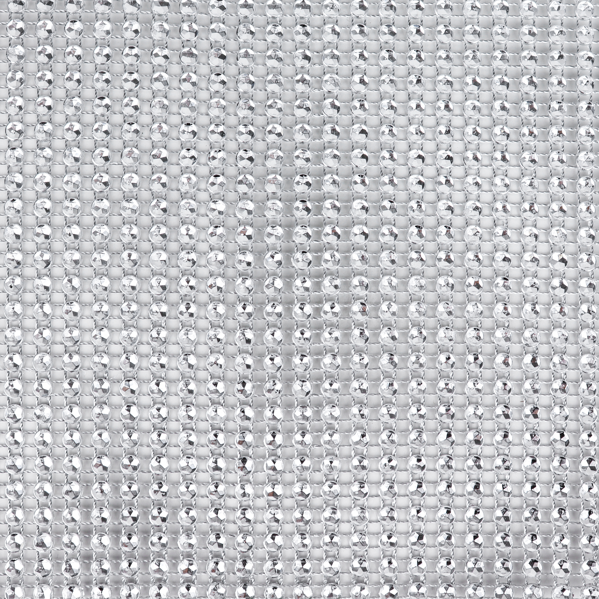 O'Creme Silver Rhinestone Wrap, 4-1/2" x 1 Yard image 1