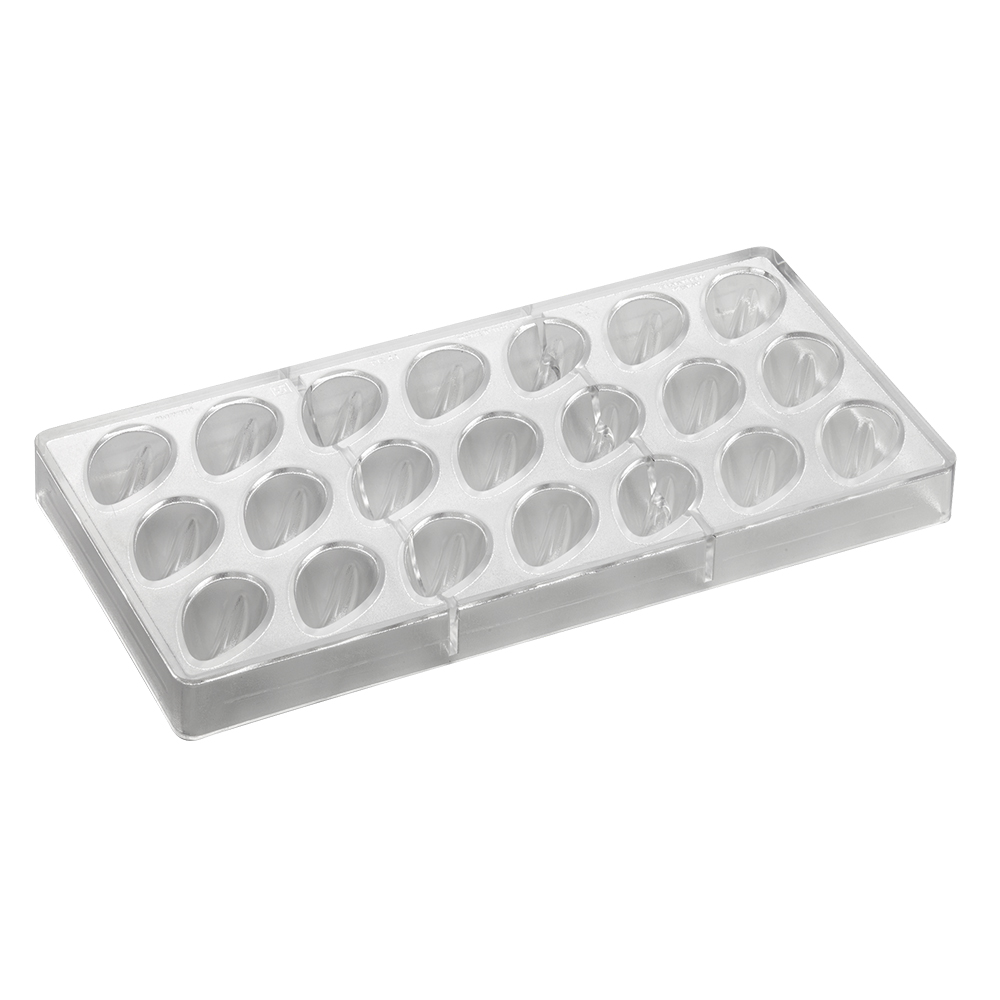 Pavoni Polycarbonate Chocolate Mold, Slitted Teardrop, 21 cavities image 2