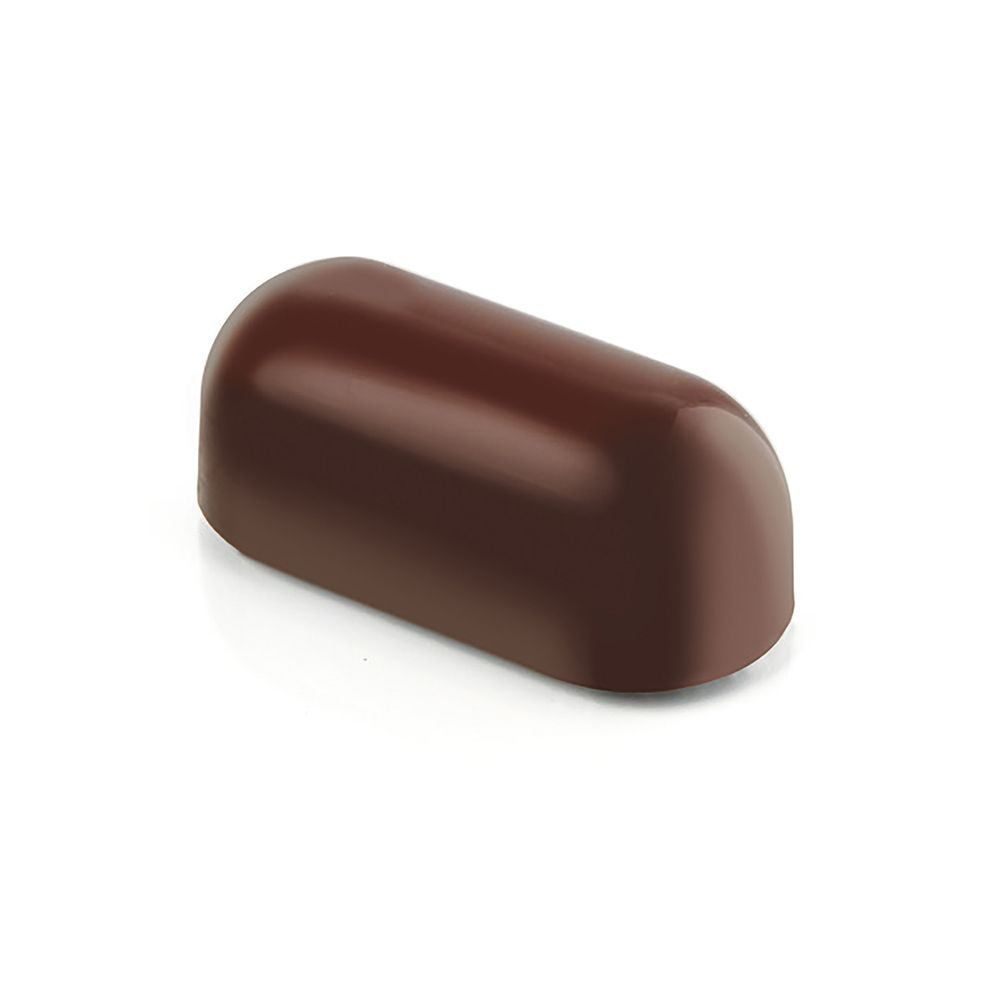 Pavoni Polycarbonate Chocolate Mold, Rounded Log, 21 Cavities image 1