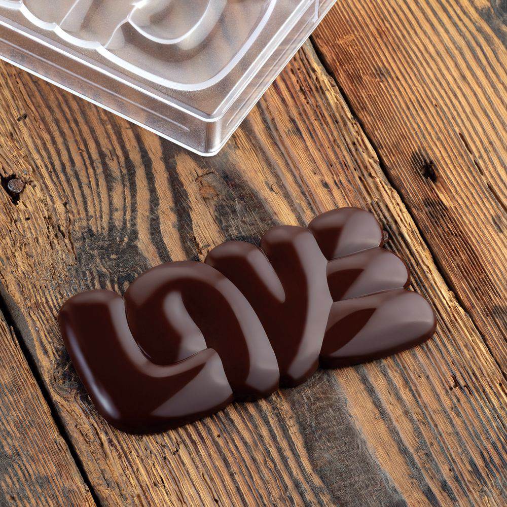 Pavoni Polycarbonate Chocolate Mold, Lovely by Antonio Bachour, 3 Cavities image 2