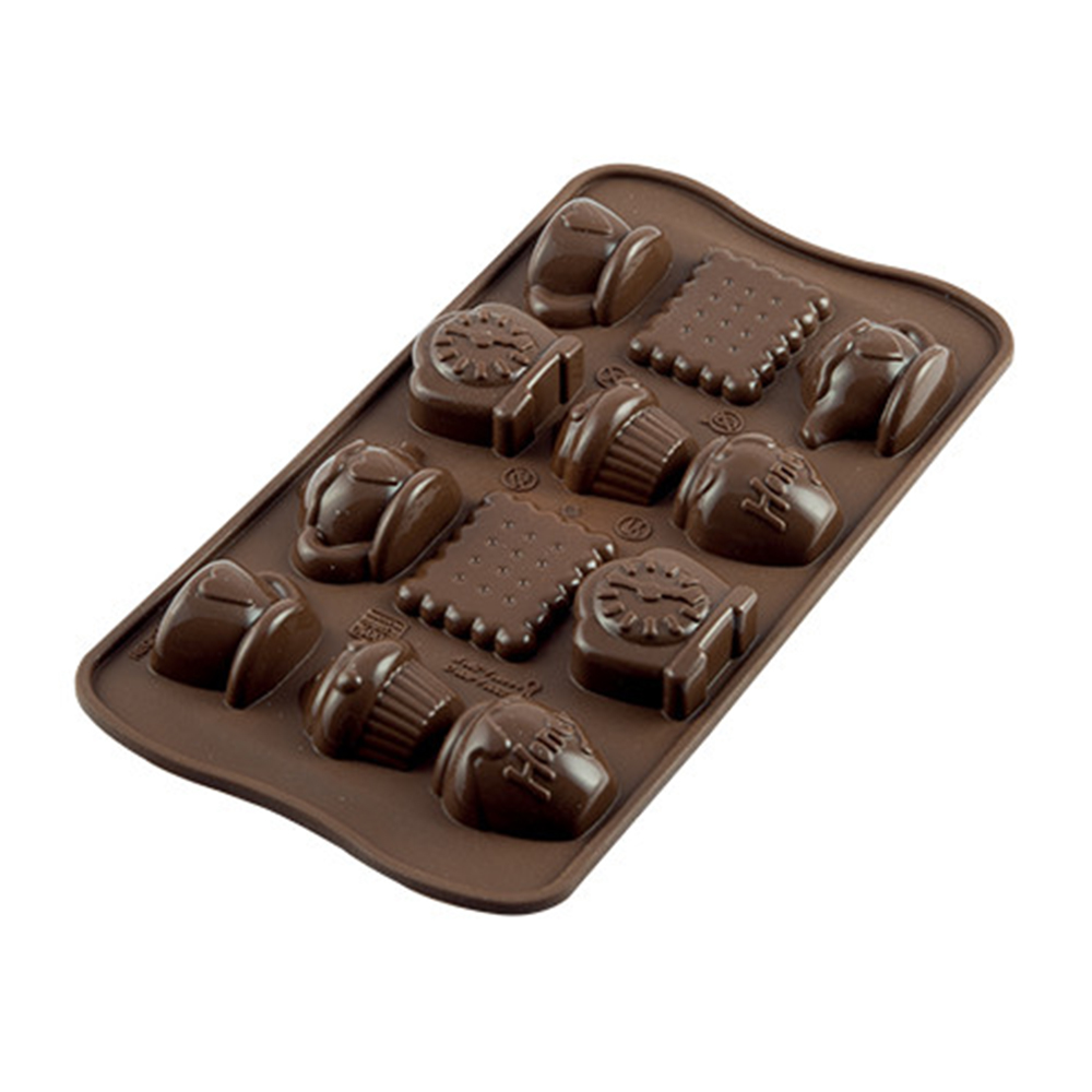 Silikomart Silicone Chocolate Mold: Tea Pot Set image 1
