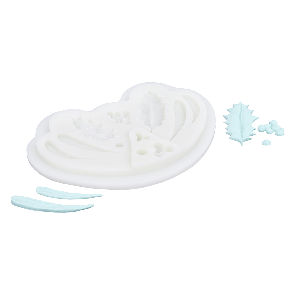 O'Creme Silicone Mistletoe Fondant Mold image 1