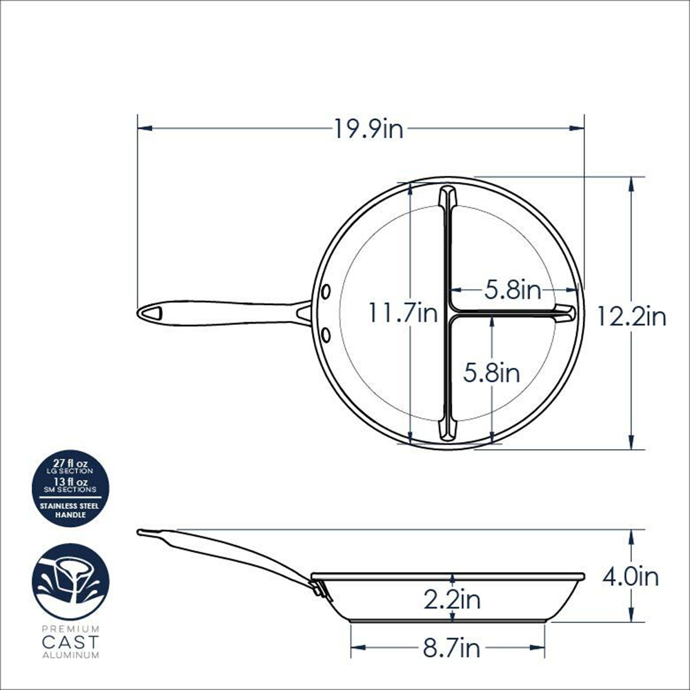 Nordic Ware 3-in-1 Divided Saute Pan image 5