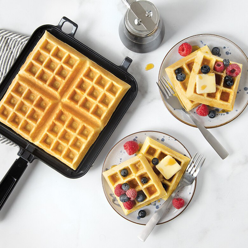 Nordic Ware Cast Aluminum Stovetop Belgian Waffle Maker image 8