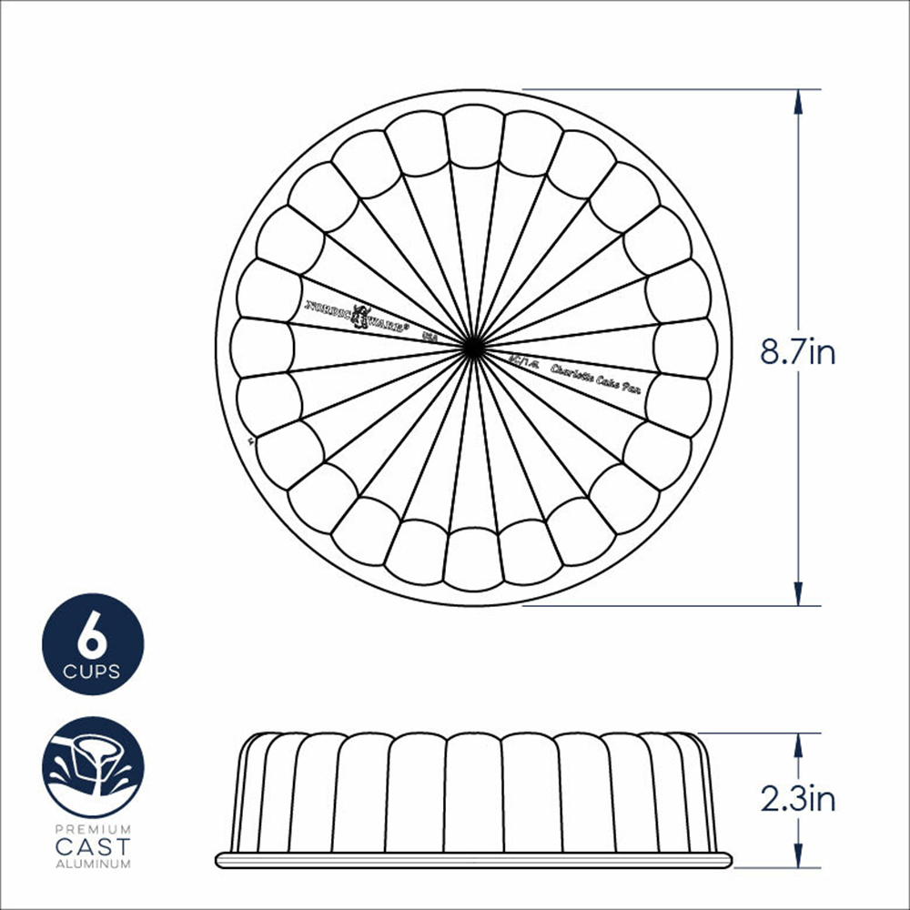 Nordicware Charlotte Cake Pan, 6 Cups image 4