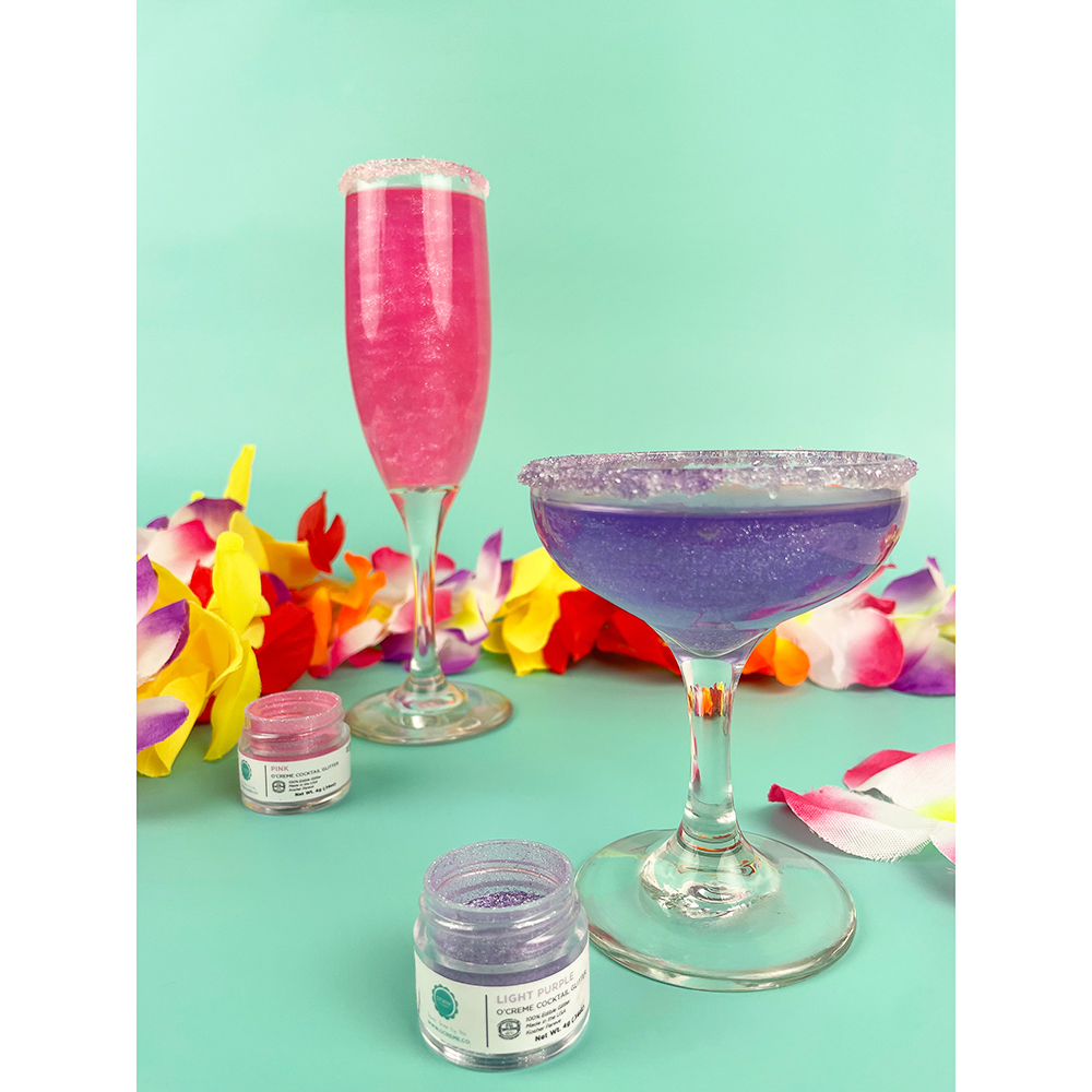 O'Creme Cocktail Glitter, 4 gr. - Light Purple image 5