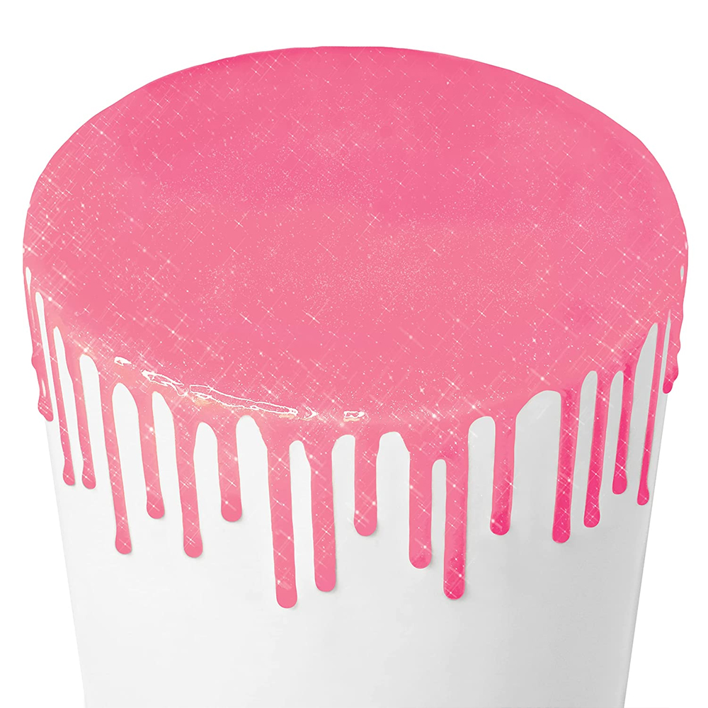 Satin Ice Pink Glitter Glaze, 10 oz. image 2