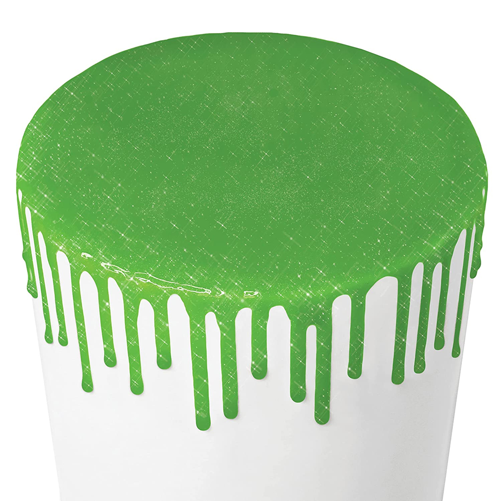 Satin Ice Green Glitter Glaze, 10 oz. image 2