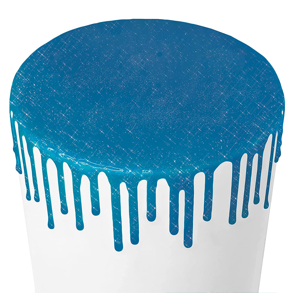 Satin Ice Blue Glitter Glaze, 10 oz. image 2