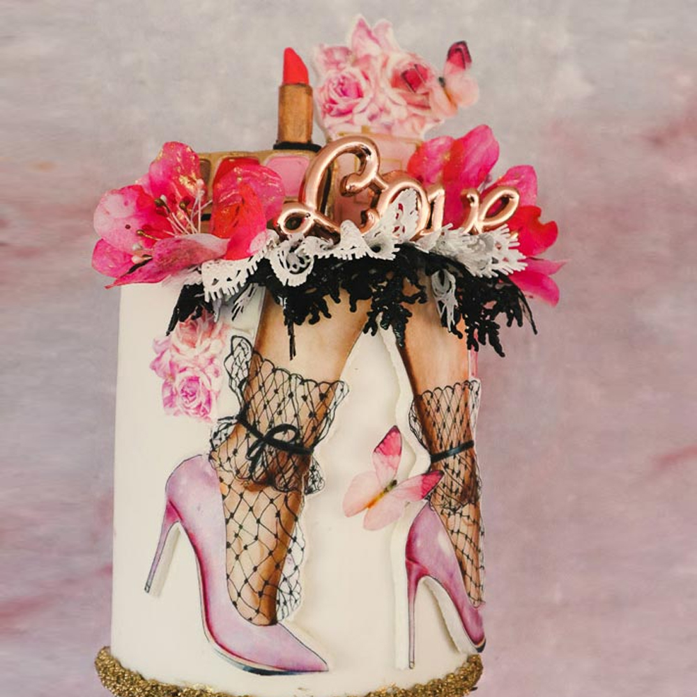 Crystal Candy Pretty in Pink Edible Heels Kit image 1