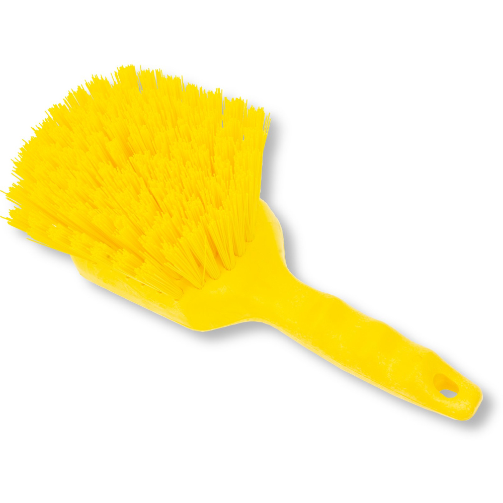 Carlisle Sparta Floater Scrub Brush, 8" - Yellow image 2