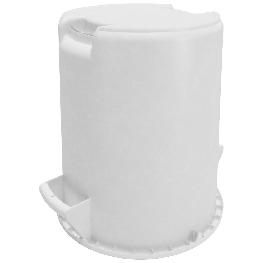 Carlisle Bronco White Round Waste Container, 10 Gallon image 2