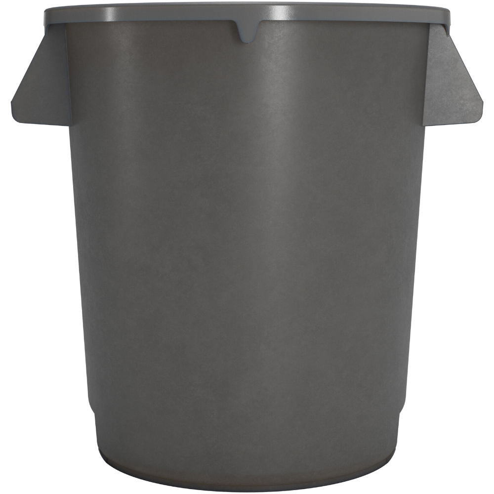 Carlisle Bronco Grey Round Waste Container, 10 Gallon image 1