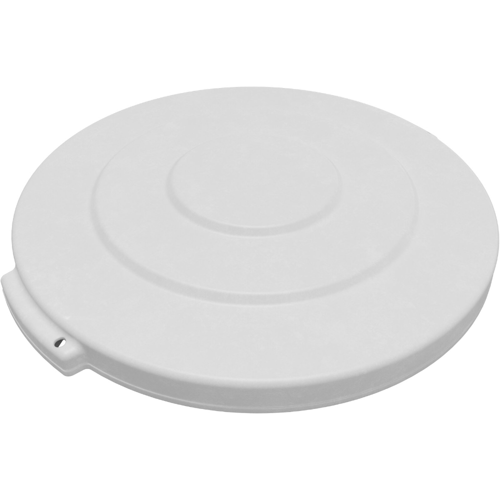 Carlisle Bronco Round White Lid for 20 Gallon Waste Container image 1