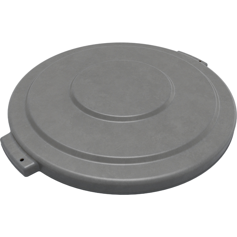 Carlisle Bronco Round Gray Lid for 32 Gallon Waste Container image 1