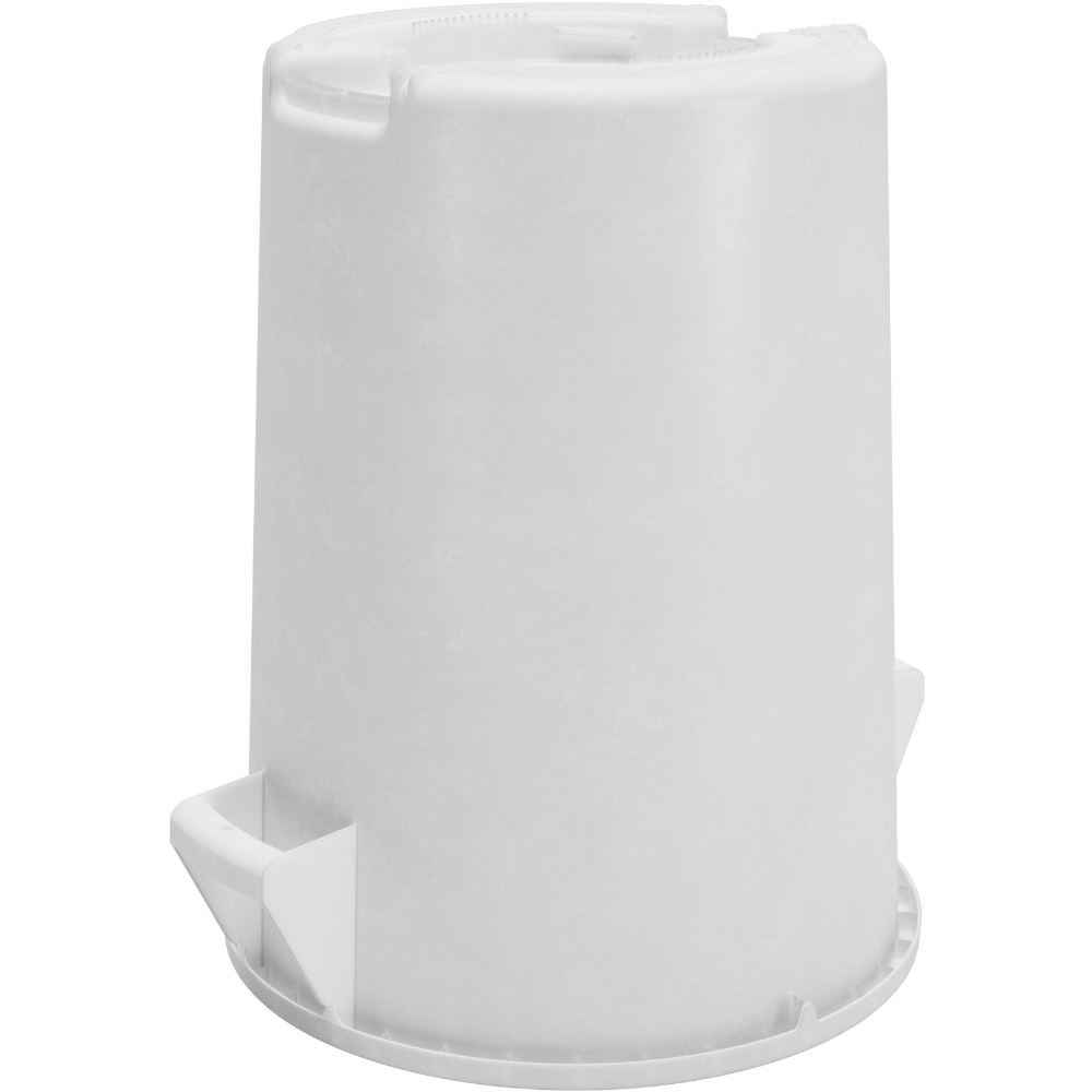 Carlisle Bronco White Round Waste Container, 44 Gallon image 2