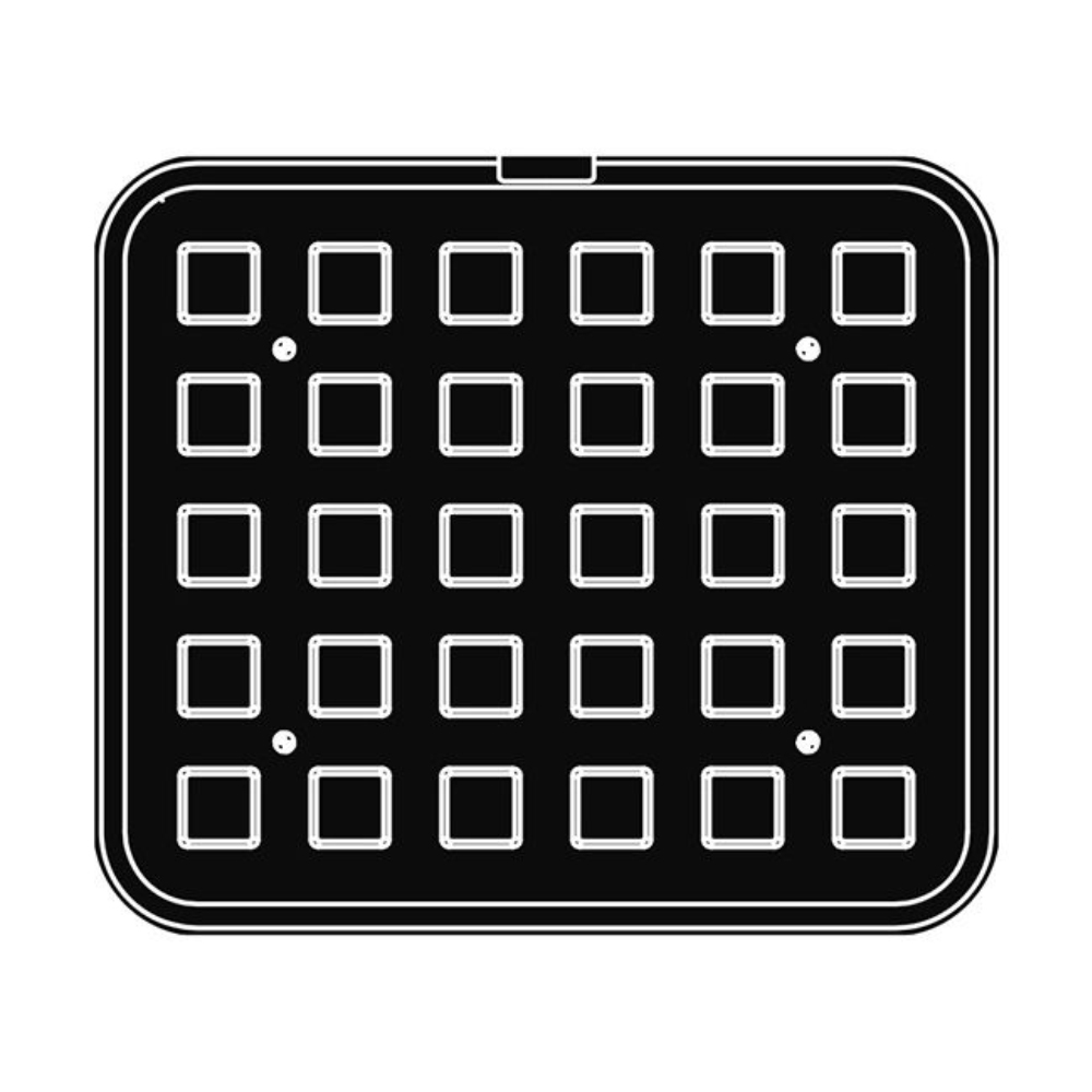 Pavoni Cookmatic PIASTRA10 Square Plates, 30 Cavities image 4