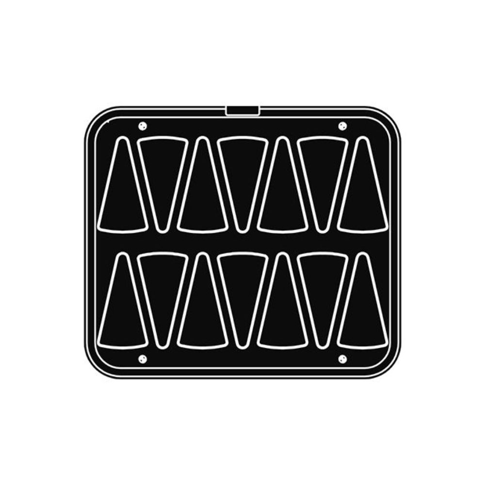 Pavoni Cookmatic PIASTRA-18 Triangle Plate, 14 Cavities image 3