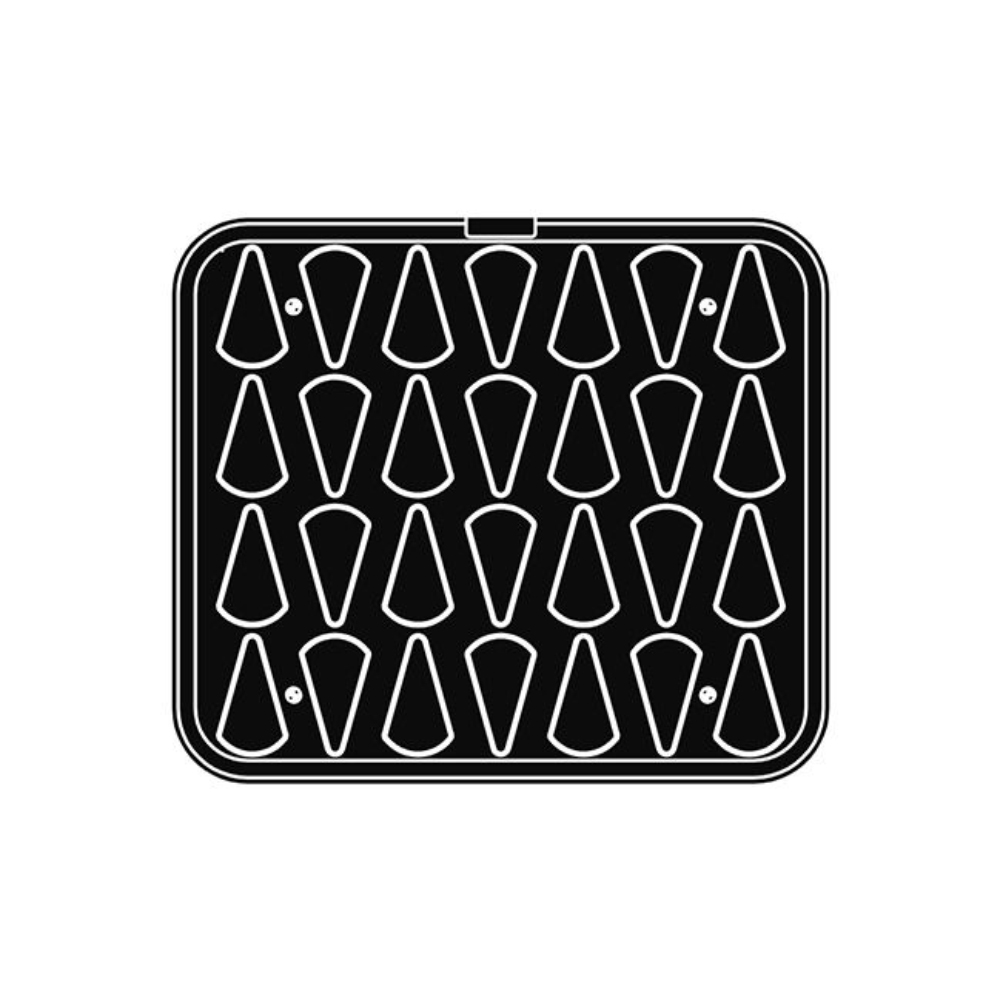 Pavoni Cookmatic PIASTRA-19 Triangle Plate, 28 Cavities image 2