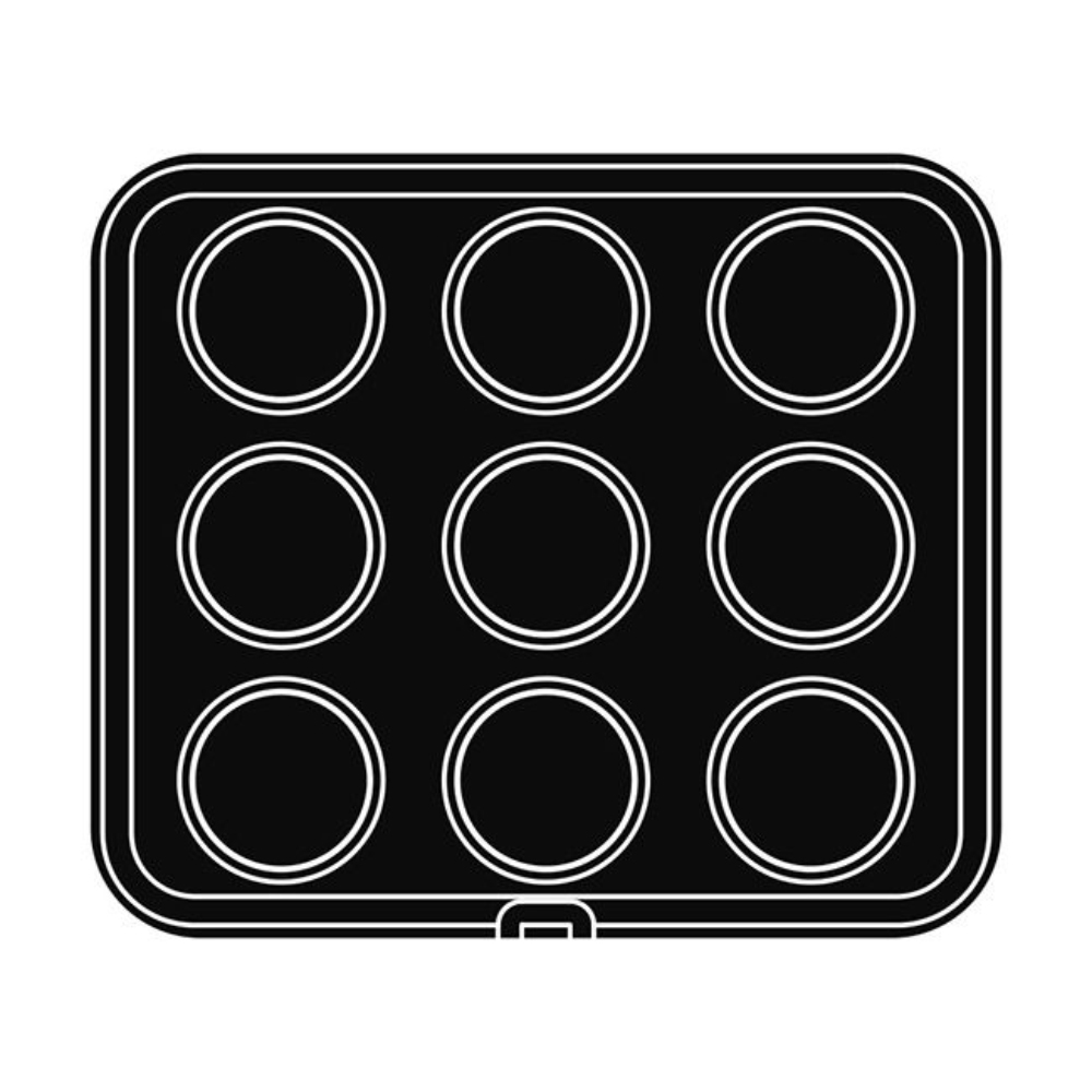 Pavoni Cookmatic PIASTRA-41 Round Plates, 9 Cavities image 1