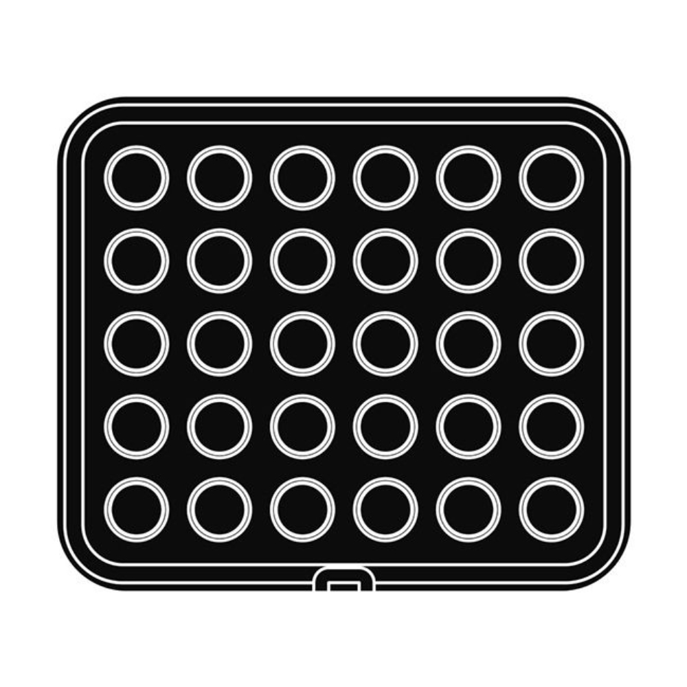 Pavoni Cookmatic PIASTRA-52 Round Plates, 30 Cavities image 2