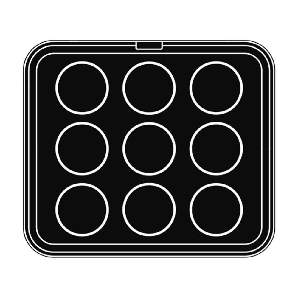 Pavoni Cookmatic PIASTRA-W Round Plates, 9 Cavities image 4