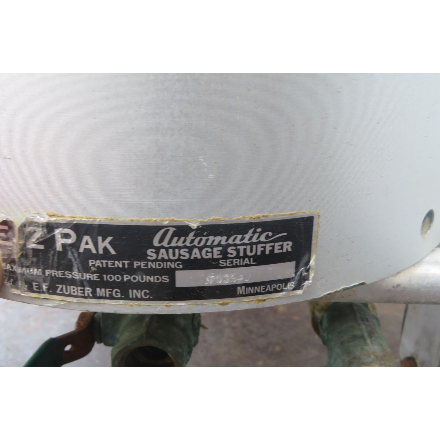 Zuber E-Z-PAK PakMobile 100 Lb. Sausage Stuffer, Used Great Condition image 7