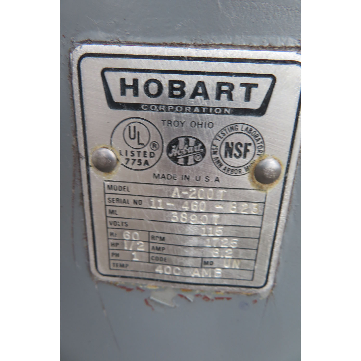 Hobart 20 Quart A200T Mixer, Used Great Condition image 3