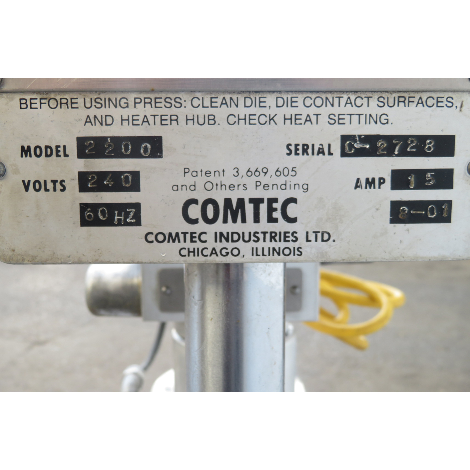 Comtec 2200 Pie and Pastry Crust Forming Press, Used Great Condition image 5
