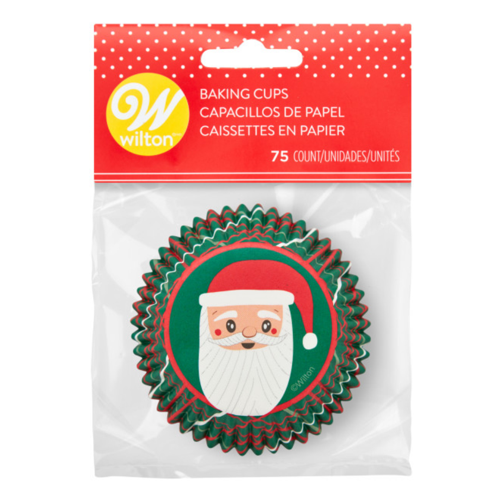 Wilton Festive Santa Claus Cupcake Liners, Pack of 75 image 3