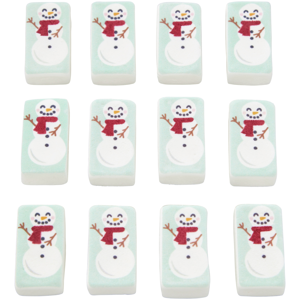 Wilton Marshmallow Edible Hot Cocoa Snowman Drink Toppers, Pack of 12  Sprinkle Mixes, Candy Shapes, and Confetti 