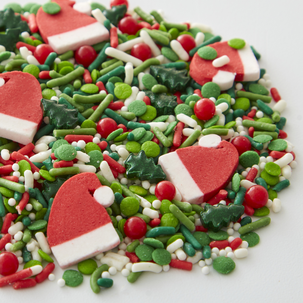 Wilton Santa Hat and Green Tree Sprinkle Mix, 3.8 oz. image 2