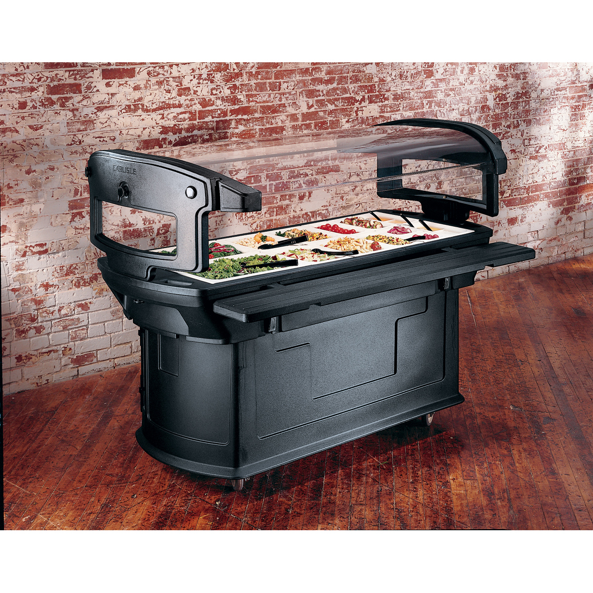 Carlisle 7711-Bk Maximizer Food Bar 6 ft - Black image 1